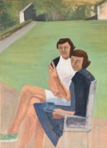 Evelyn and Marge, 2020 | 24x18 Oil on canvas