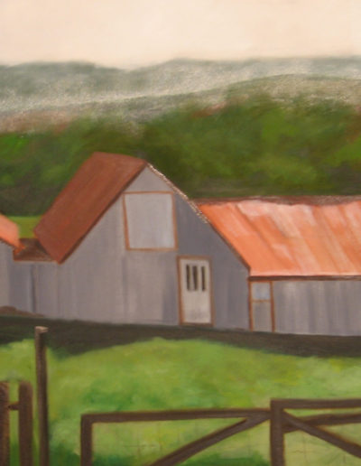 Icelandic Sheep Barn IV, 2007 | 24" x 48" Oil on Canvas