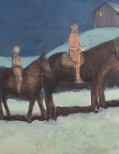 "Moonlight Ride", 2013 | 24” x 48” Oil on Linen